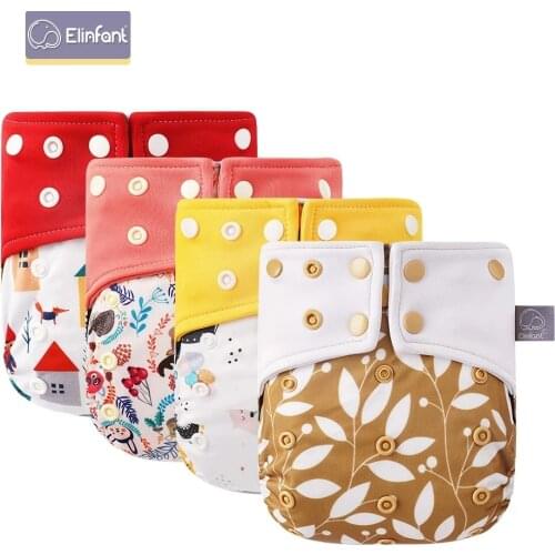 Elinfant Breathable Coffee Mesh Cloth Nappy Waterproof Reusable Baby Cloth Diaper