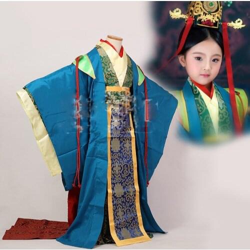 Fengling Childhood Mi Yue 2015 Newest TV Play Legend of Mi Yue - Ancient Qin Empress Xuan Gorgeous Stage Costume for little girl