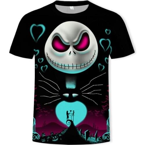Mens Skull Pumpkin lantern T Shirts Fashion Summer Short Sleeve Ghost Rider Cool 3D Skull Print Tops