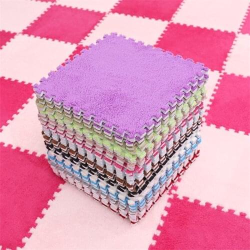 20PCS Baby Soft Play Mat EVA Foam Developing Mat Puzzle Kids Rug Floor Mat Foldable Baby Gym Mat Thick Velvet Crawling Playmat