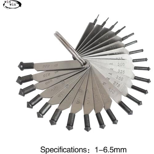 Berbem 1.0mm-6.5mm measuring tool for stone mixing jewelry measuring tool inlaid stone measuring tool