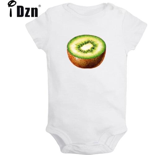 Baby Boys Baby Girls Summer Bodysuit Kiwi Mango Pear Printed Clothing Fruit Design Rompers Newborn Cotton Short Sleeves Jumpsuit