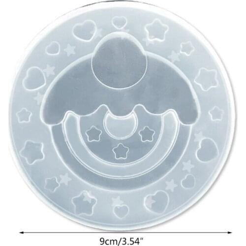 Cute Universe Quicksand Epoxy Resin Mold Pendant Silicone Mould DIY Crafts Tool