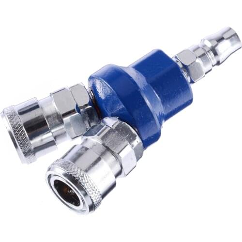 2 Channel Quick Coupling Fitting C-type 0.90" Air Compressor Manifold 2 Way Quick Connect Multi Hose Coupler Fitting Hardware