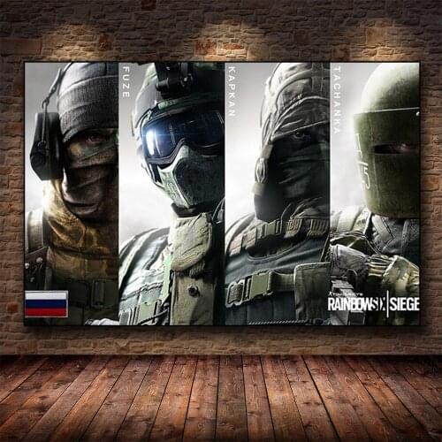 Rainbow Six: Siege Canvas Poster HD Poster Decoration Game Painting Bedroom Mural Art Printmaking Home Decoration