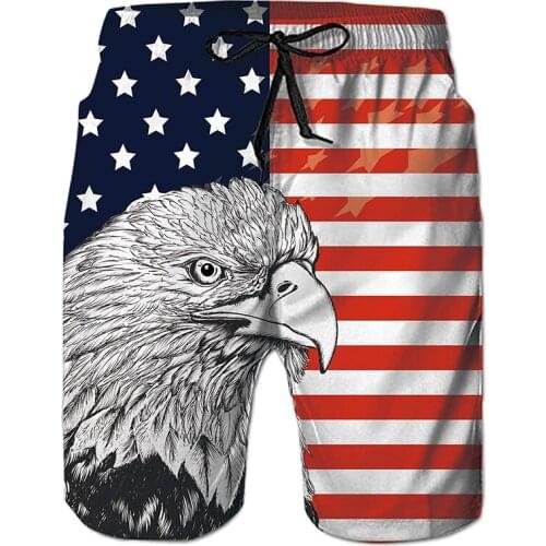 Mens Board Shorts 2021 3D Eagle Printed Basketball Sports Shorts Men Quick Dry Swimming Trunks Male/Female summer Casual shorts