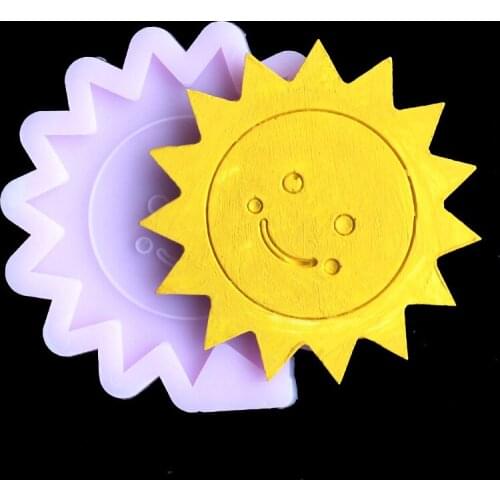 Cartoon sun silicone mold DIY Candle Fragrance epoxy resin mold decoration handicraft mold