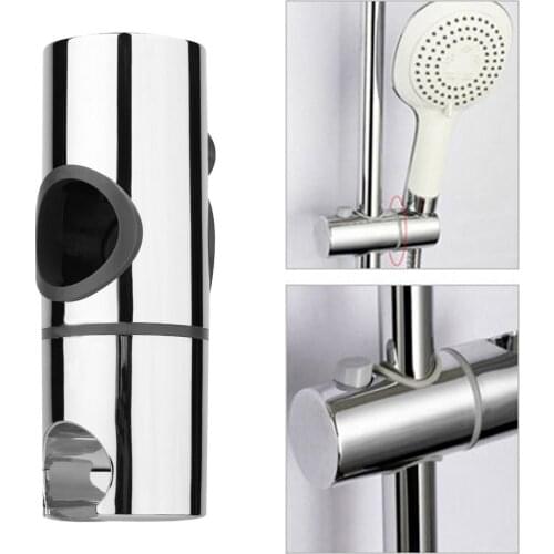 25mm ABS Chrome Replacement Shower Head Rail Slider Holder Adjustable Riser Bracket Rack Slide Bar Bathroom Faucet Accessories