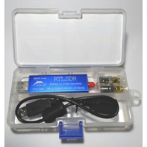 RTL2832U+R820T2 0.1MHz-1.7GHz TCXO ADSB UHF VHF HF FM RTL.SDR USB Tuner Receiver