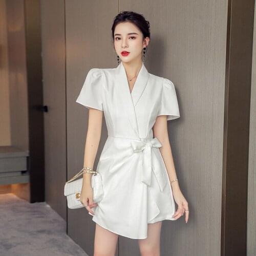 New arrival fashion summer jumpsuits women office lady elegant casual temperament office lady simple white short jumpsuits