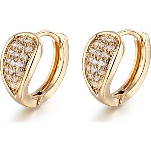 ZSLBS Small Circle Hoop Earrings For Women Cubic Zirconia Round Huggies Piercing Earrings Fashion Jewelry Gift Brincos Bijoux