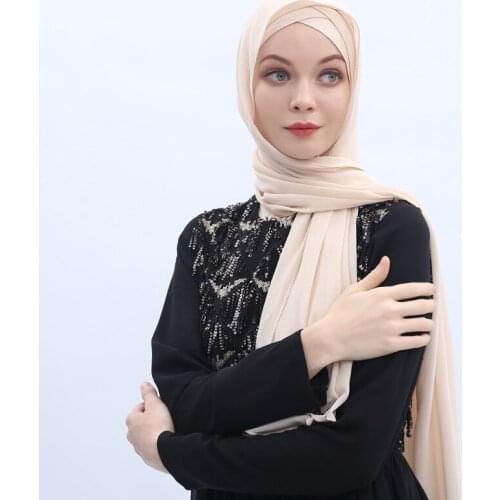 75*180cm Women Abaya Islam Hijabs Chiffon Inner Hijab Caps Turbante Mujer Shawl Muslim Long Turban Stole Wrap Jilbab Headscarf