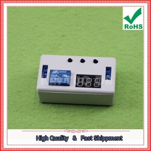 1 Way one channel 12V Relay Module With Case Adjustable Trigger Delayed Cycle Timing Pull-on Switch C4A4