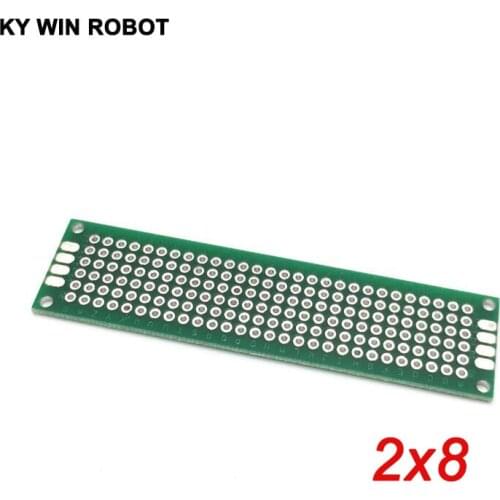 10pcs 2x8cm 2*8 Double Side Prototype PCB diy Universal Printed Circuit Board Free shipping