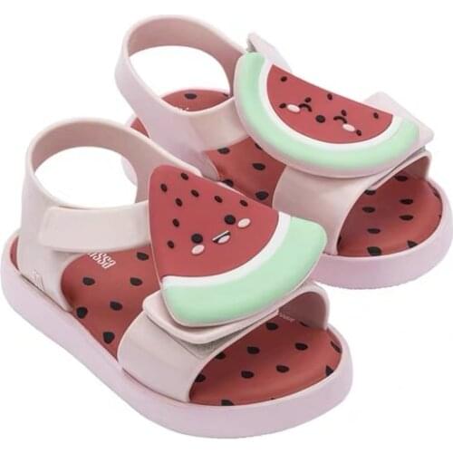 2021 Mini Melissa Childrens Sandals Pineapple Fruit Sandals Strawberry Jelly Girl Baby Avocado Sandals Toddler Melissa Shoes