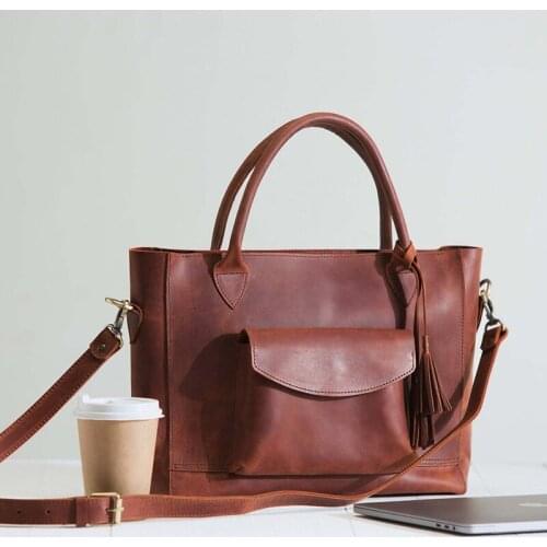 2021 Vintage Women 's Temperament Shoulder Bag Simple Fashion Leisure Crossbody Bag Munfuctional Large Capacity Handbag XA745M