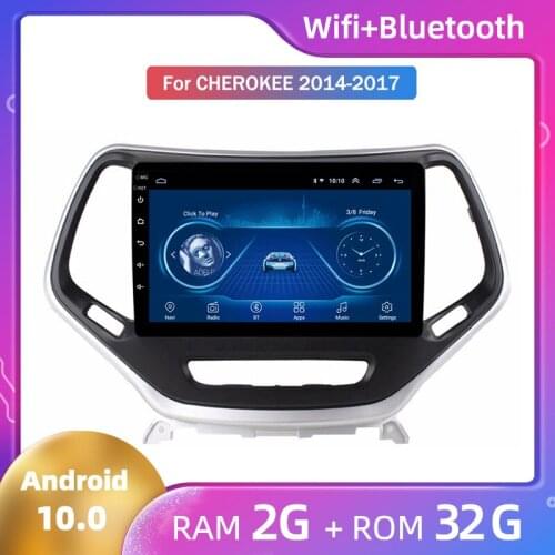 Android 10 Car Radio Autoradio Head Unit GPS Navigation FM Wifi BT for Jeep Cherokee 2014 2015 2016 2017 Car Multimedia Player