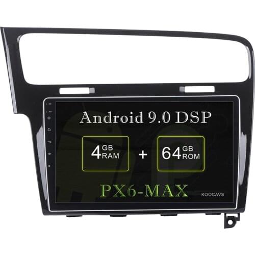 KOOCAVS 10.2" IPS Android 9.0 Car GPS Radio Player for Golf 7 2013 2014 2015 2016 2017 4GB+64GB Stereo Multimedia Headunit