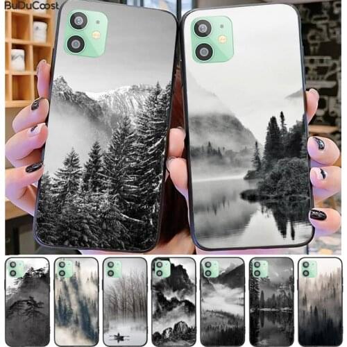 Pine forest peak mist Phone Case For iPhone 11 7 Case For iPhone 11 Pro Max X XS XR XS MAX 8 7 6s Plus 5 SE Case