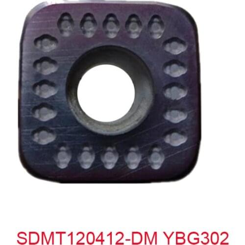 Original and Genuine Milling Cutters SDMT 120412 SDMT120412-DM YBG302 Carbide External Round Turning Insert 10pcs/lot