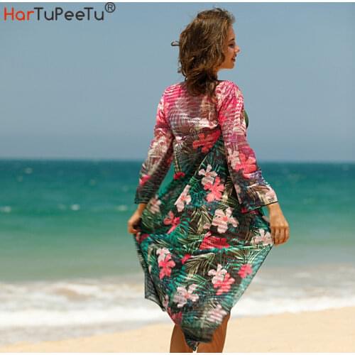 Женские пляжные кимоно HARTUPEETU China At AliExpress