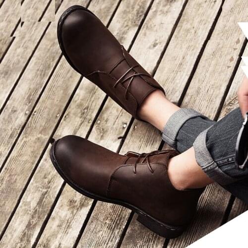 LIHUAMAO Men's Motorcycle Boots