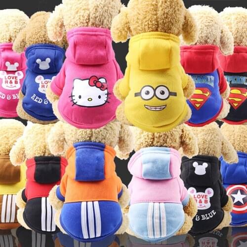 Fashion autumn and winter warm hoodies dog clothes French bulldog clothing Chihuahua York hoodies clothes