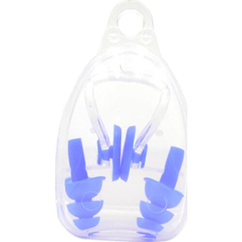 Soft Swimming Earplugs Nose Clip Case Protective Prevent Water Protection Ear Plug Waterproof Soft Silicone Swim Dive Supplies