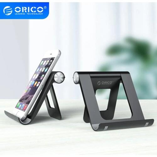 Orico Mobile Phone Holder Desktop Phone Stand Desk Holder Adjustable For iPhone Xiaomi Cellular Phone For ipad Tablet