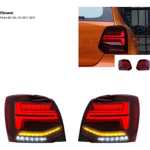 Car styling Signal Lamp LED Taillights ABS PMMA Dynamic Turn Signal Back Lamp Fit for 6R / 6C / 61 2011‑2017 car