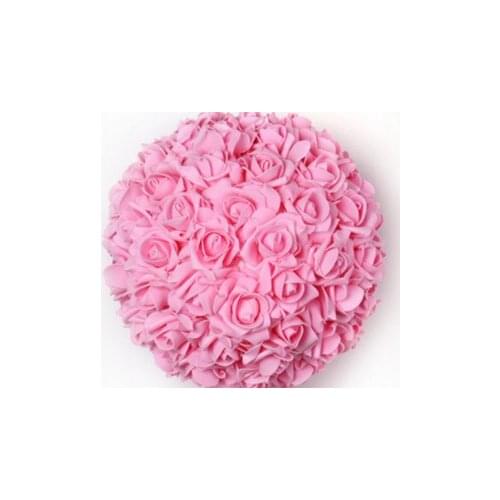 2015 Popular Wedding Items !!Free EMS Shipping 8pcs 9.8"/25cm Artificial Foam Rose Kissing Balls Wedding Decoration Flower Balls
