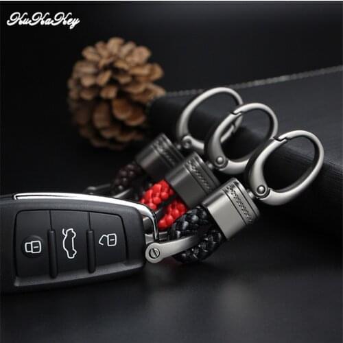 Horseshoe Buckle Car Keychain Keyring For FORD MERCEDES TOYOTA SKODA ABARTH MINI MUSTANG Business Gray Auto Car Key Chain Rings