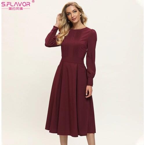 S.FLAVOR Red Summer Dresses