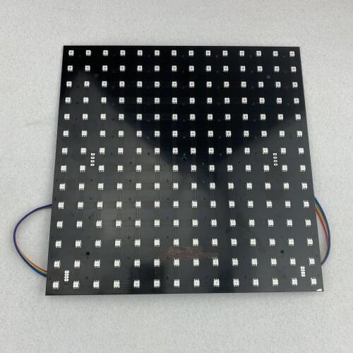 SK9822 P20mm addressable full color RGB indoor LED Display unit panel,14*14pixels,280mm*280mm;Aluminum plate