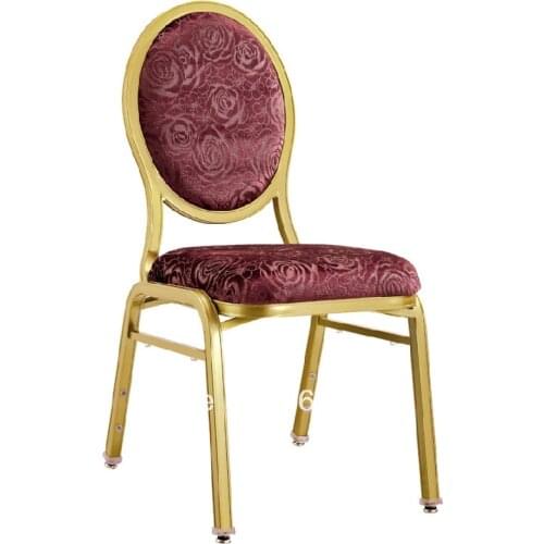Round back stackable aluminum Banquet chair LUYISI2088
