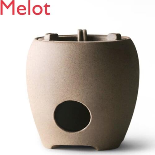 Charcoal Stove Tea Stove Olive Charcoal Stove Small Stove Tea Brewing Pot Tea Ceremony Utensil Zen Kung Fu Tea Ceramic Tea Set