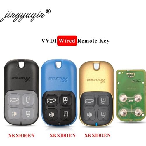 Jingyuqin XKXH01EN Xhorse VVDI Universal Wired Remote Car Key 4 Buttons for VVD2/VVDI Key Tool English Version