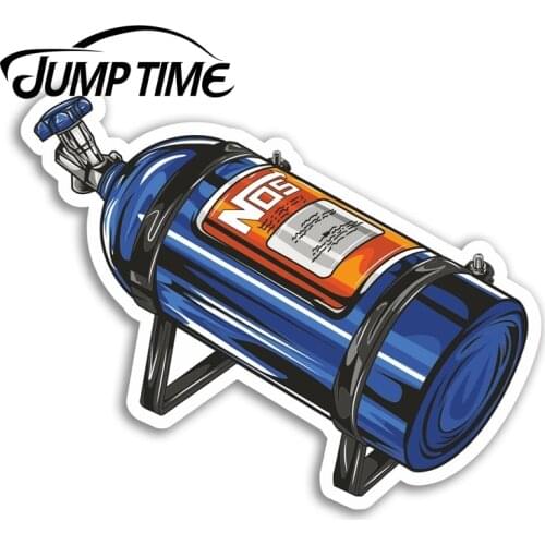 Jump Time for Nos Bottle Vinyl Stickers Car Racing Mens Fun Sticker Laptop Camper Window Bumper Motor Decal Car Wrap