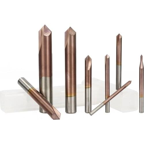 1pc 2-10mm 2 flutes 90 degree bevel end mill cnc router bit ticn coated carbide end mill bevel end mill