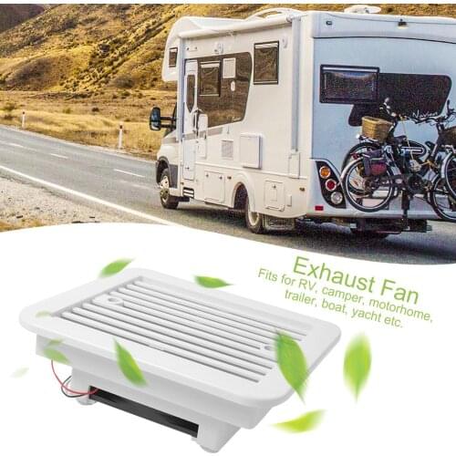 12V Fridge Vent with Fan for RV Trailer Caravan Side Air Strong Wind Exhaust Car Accessories Camper