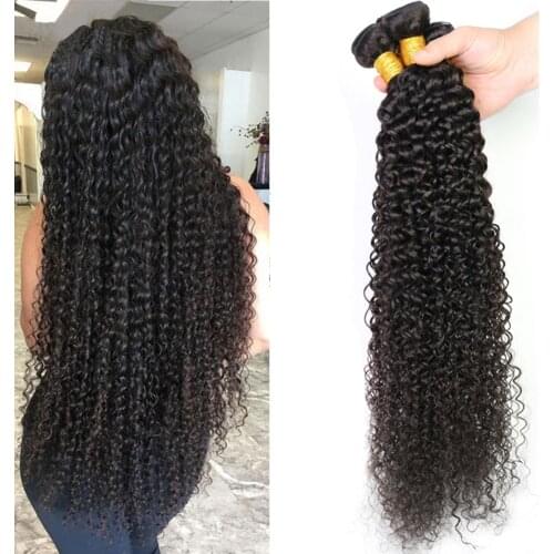 30 Inch Kinky Curly Bundles Maxine 3C 4A Afro Curly Hair Bundles Brazilian Hair Weave Bundles Deal Remy Human Hair Extensions