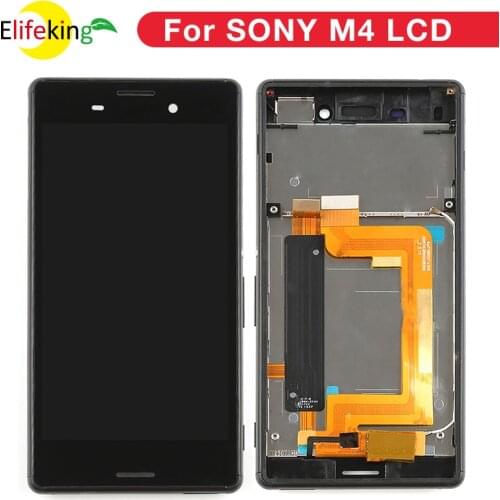 5.0 Original Single Dual SIM LCD For SONY Xperia M4 Aqua Display Touch Screen for SONY Xperia M4 DisplayE2303 E2333 Assembly