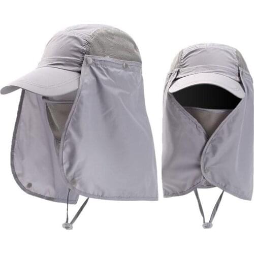 Sun Protection Quick-drying Sun-shade Fashionable Hat Outdoor Mountaineering Riding Hat Detachable Foldable cap