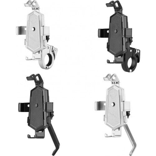 Mountain bike aluminum alloy mobile phone holder handlebar/rearview mirror installation bicycle quick lock mobile phone holder