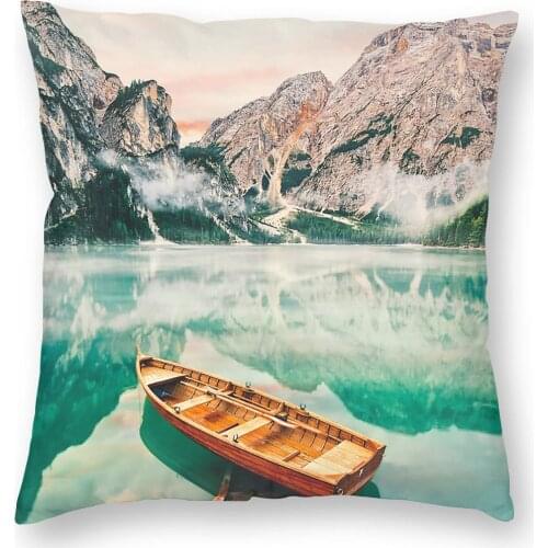 Live The Adventure Pillow Case Home Decor Nature Landscape Cushion Cover Throw Pillow for Home Polyester Double-sided Printing