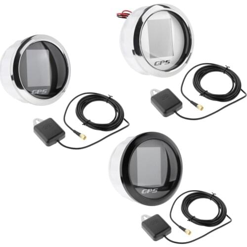 85mm Speedometer GPS 0-600km/h Mileage LCD Indicators Kont MPH Km/h Speed Units SOG TRIP ODO COG for Car Truck