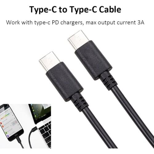 USB C to USB-C Cable 3A Quick Charge Cable For MacBook Pro ChromeBook Iphone 8 USB Type C To USB Type C Cable For Mobile Phone