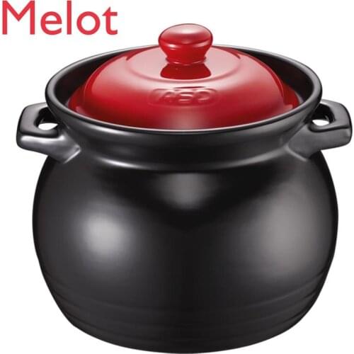 Casserole/Stewpot Household Soup Pot Ceramic Pot 6L Gas Stove Pot Casserole Heat Resistant Clay Pot Pot