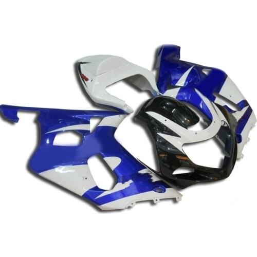 Motorcycle Fairing kit for GSXR600 750 01 02 03 GSXR 600 GSX-R750 K1 2001 2002 2003 white blue black Fairings set SM66