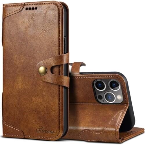 Retro Flip Leather Case for iPhone 12 Pro Max Card Holders Wallet Case for iPhone 12 Pro 12 mini Phone Cover